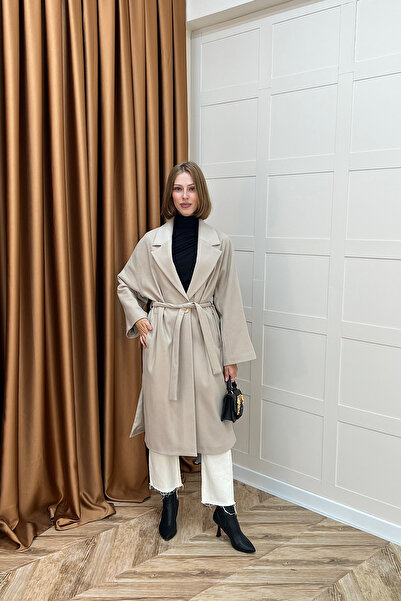 Stilife Πέτρα για παλτό με ζώνη από ύφασμα Star Premium