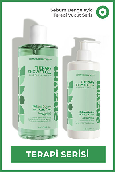 ENZYM COSMETICS Yağlı Ciltlere Özel Akne Karşıtı Sebum Dengeleyici Duş Jeli V...