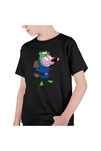 OEM Παιδικό Αγορίστικο T-shirt Courage the Cowardly Dog Drawings Diver
