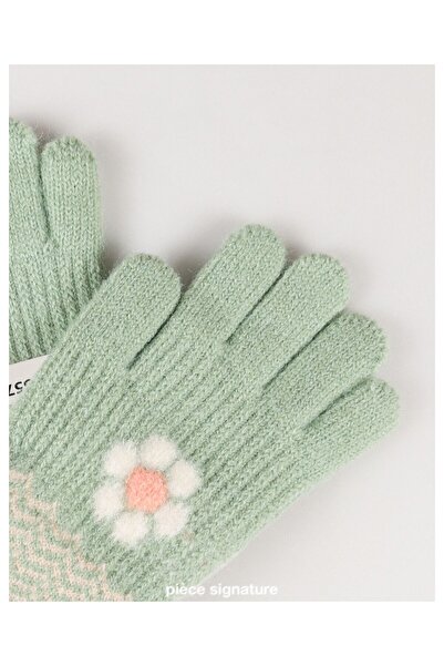 PIECE SIGNATURE 95% Acrylic 5% Elastane, Girls' Gloves (4-8 Years Old)