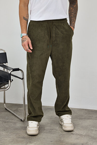 MADZEYMODA Premium Men's Khaki Comfortable Fit Velvet Shirt & Pants Bottom Top Set Ls-19533