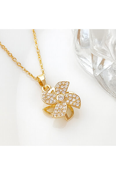 Z&T ACCESORIES Stone Wind Rose Necklace