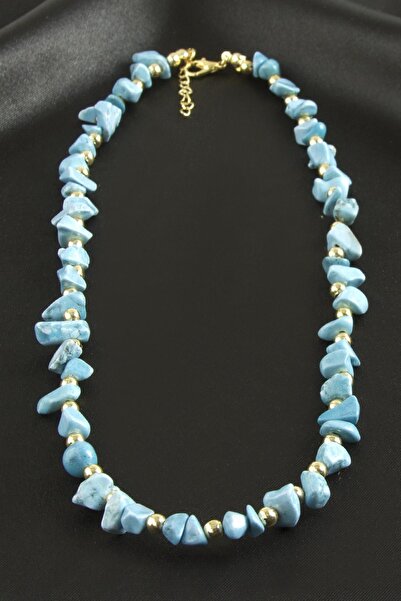 ELEKTRİK DOKTORU قلادة من حجر العقيق الطبيعي المكسور من بوجز