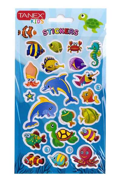 Tanex ملصق ثلاثي الأبعاد من سلسلة مخلوقات البحر TNX-26165