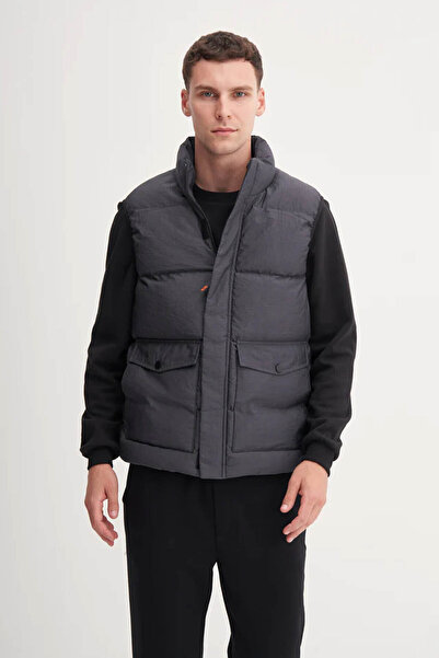 Cazador Crinkle Anthracite Men's Vest 10260