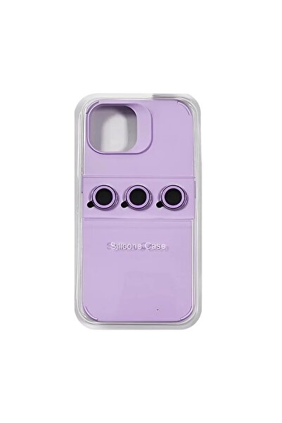 Flippy Liquid Silicone Case for Apple iPhone 15 - Purple