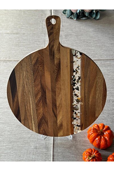 Meri Ev Gereçleri Acacia Large Size Round Cutting Board