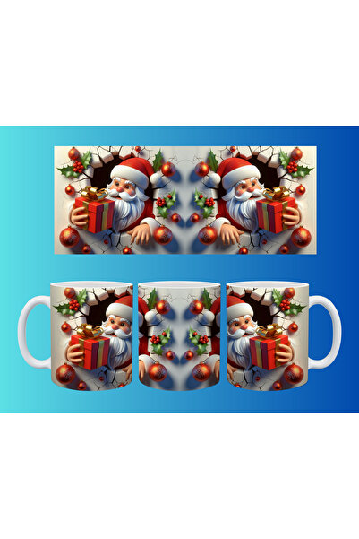 Evion كوب مفهومي لرأس السنة وعيد الميلاد - تصميم طباعة مخصص ملون