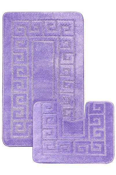 ETHNIC Set 2 Covorase Baie Model 2539, Mov, Antiderapant, Antialergic, Polipr...