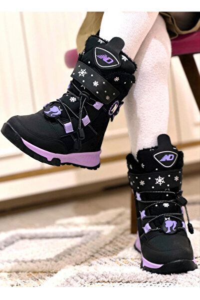 KILIÇ Rahat Kalıp Önü Fermuarlı Içi Kürklü Yağmur Ve Kar Botu