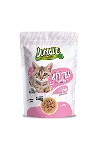 Jungle Yavru Kedi Tavuklu 100 g Pouch