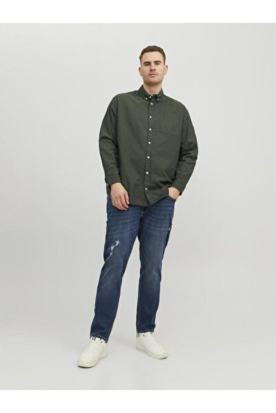 Jack & Jones Ανδρικό πουκάμισο Jack Jones Oxford Plus Plus Size 12286178
