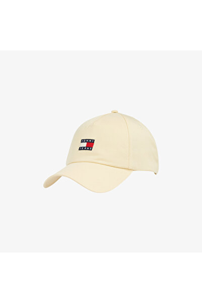Tommy Hilfiger Heritage Core 5 Panel Kadın Krem Şapka