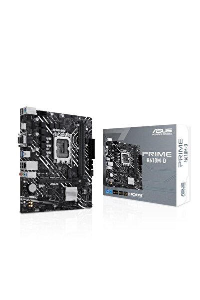 ASUS PRIME H610M-D DDR5 5200MHZ(OC) 1XVGA 1XHDMI 1XM.2 USB 3.2 MATX 1700P (12. / 13. VE 14. NESİL �