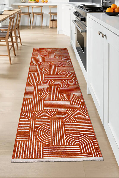 dekozer Revna Yolluk Halı | Yıkanabilir, Kaymaz Taban, Modern Koridor ve Antr...