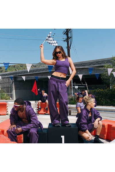 adidas Z.N.E. Barrel Women's Purple Casual Style Sweatpants Kb9441