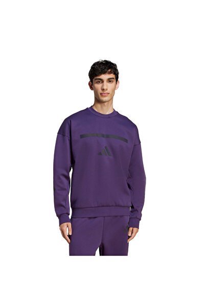 adidas Z.N.E. Erkek Mor Günlük Stil Sweatshirt JW4751