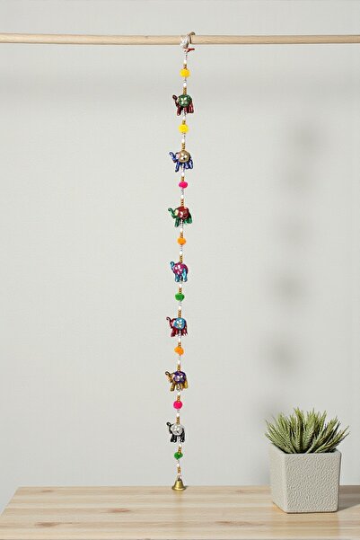 HEDİYE FİKRİ Ornament decorativ din ceramică cu elefant suspendat din 7 piese...