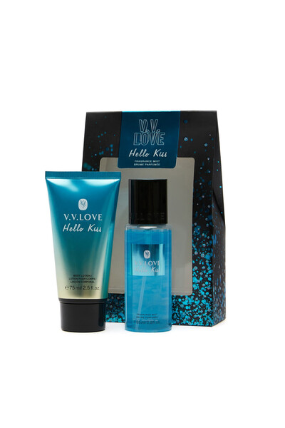 V.V LOVE V.V. Love set (body spray 85 ml + body lotion 75 ml) Hello Kiss VL9059-3