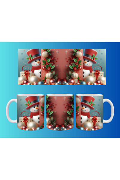 Evion كوب مفهومي لرأس السنة وعيد الميلاد - تصميم طباعة مخصص ملون