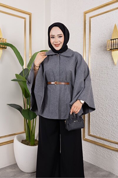 Ş&A BOUTIQE Hijab Poncho - Gray
