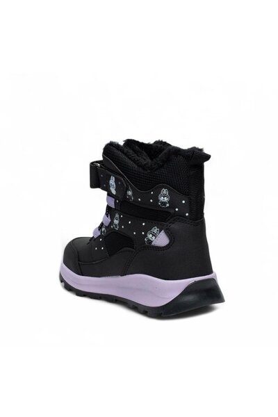 GÜLERSHOES Garantili Su Geçirmez Kışlık Kaymaz Taban Sıcak Kürklü Kız Çocuk Bot 31-32-33-34-35 Numara