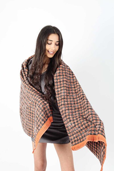 Ş&A BOUTIQE Stylish Use Cotton Polyester Shawl-Brown