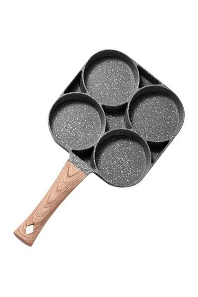 Generic Aroos Egg Cooker Frying Pan, 4-Cups Non-Stick Cookware Aluminium Alloy Fried Egg Cooker,Pancake,Ome