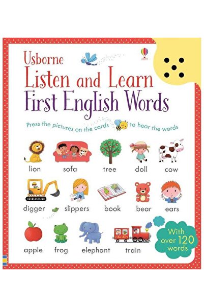 Usborne Publishing Ltd Listen and Learn First English Words. Carte sonora