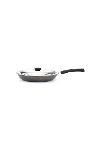 Generic Mithra Non-Stick Fry Pan With Lid Silver 26cm