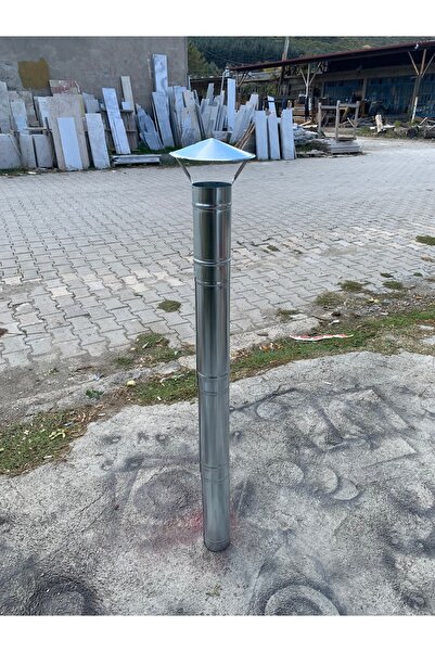 Tunca Pelet soba boru set 3 adet boru 1 adet şapka