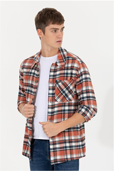 U.S. Polo Assn. Erkek Oduncu Kırmızı Jean Gömlek