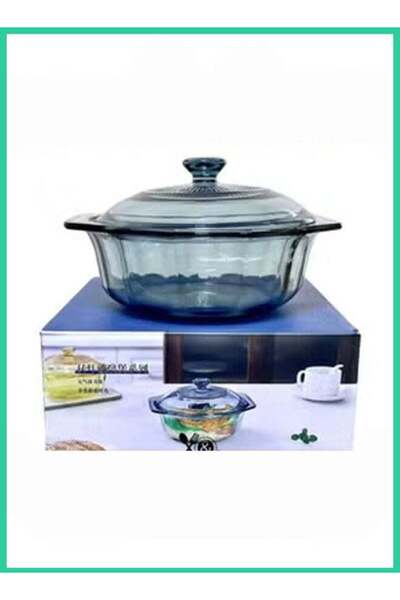 Generic A&A Houseware 20cm Glass Cooking Pot with Transparent Lid â€“ Induction Safe, Heat Resistant, Non-T