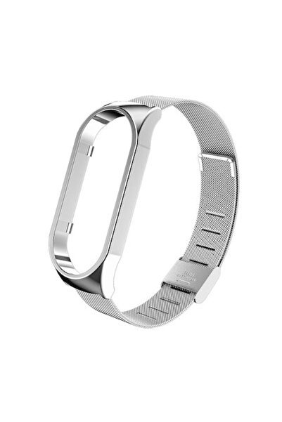 digital-play Curea metalică cu cataramă pentru Xiaomi Mi Band 7, argintie