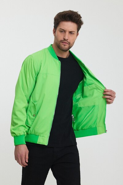 İLKCET MODA Jachetă normală pentru bărbați, rezistentă la apă