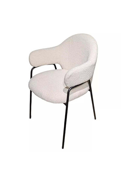 buz Scaun tapițat de bucătărie/bar/sufragerie — alb, cadru metalic (negru/aur...