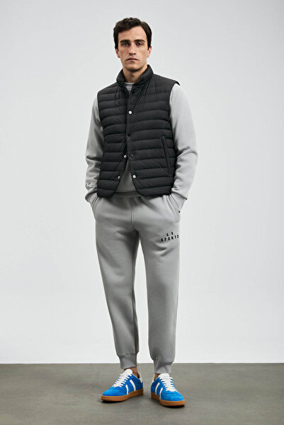 Lufian Ανδρικό αθλητικό παντελόνι ανοιχτό γκρι 112050080