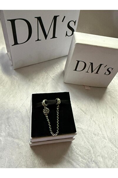 DM’s Silver Heart Family Tree Güvenlik Zincir Gümüş Charm’ı