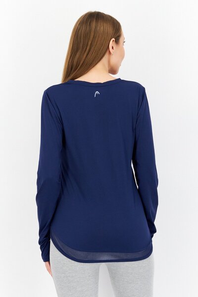 Head Women Sportswear Fit Plain Training Top, Medieval Blue