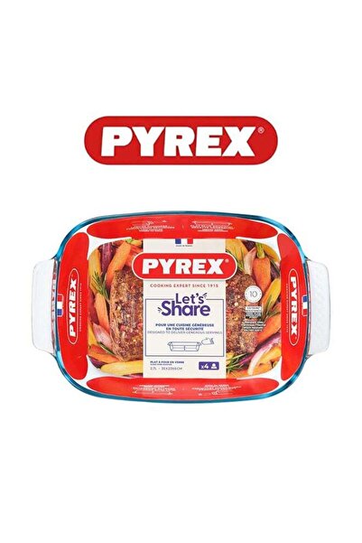 Generic PYREX Pyrex Daily Mini Rectangular Roaster 22x13cm 800ML- Versatile & Durable Kitchen Essential