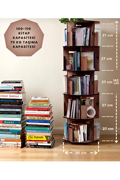 bahadır grup 5KATLI DÖNER KİTAPLIK