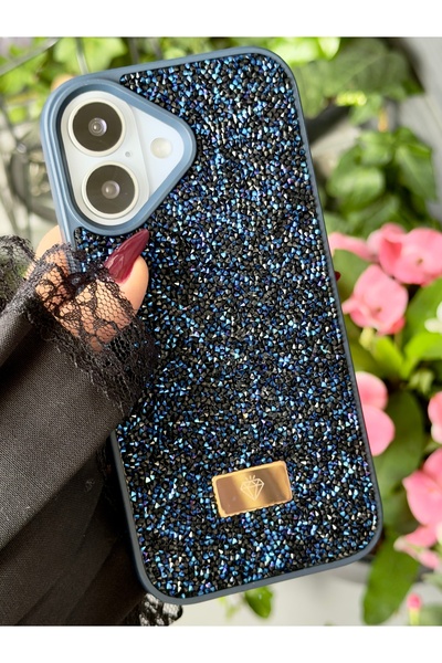 Go Aksesuar Iphone 17 Uyumlu Elmas Tasarımlı Taşlı Işıltılı Parlak Pırlanta K...