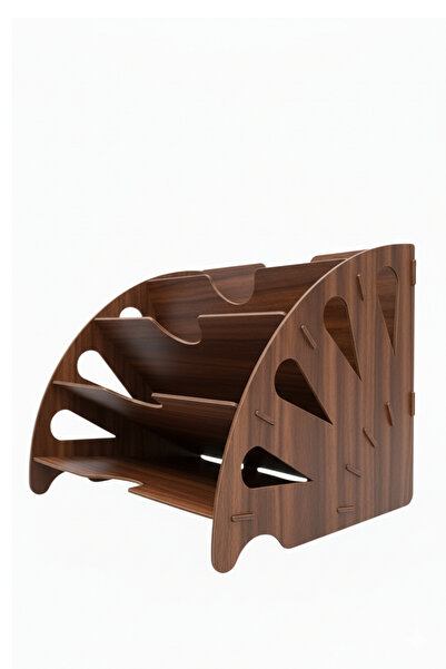 Simux Sunrise Masaüstü Ahşap Dosyalık- Çok Amaçlı Organizer