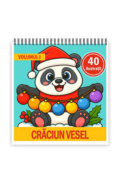 Legendary Gifts Carte de colorat, 40 de ilustrații Crăciun Fericit - Volumul I, 86 de pagini Format: A3