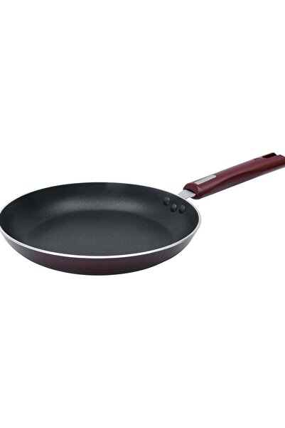 Generic NIRLEP Bajaj Nirlep Aluminium Fry Pan 22cm-Maroon