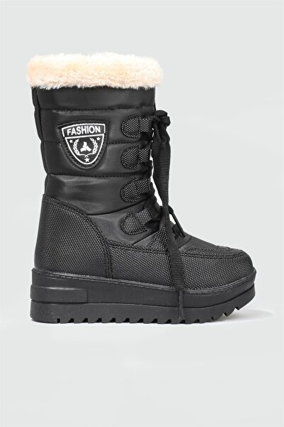 GÜLERSHOES Εγγυημένα αδιάβροχα και ζεστά γούνινα παιδικά μποτάκια με αντιολισθητική σόλα και φερμουάρ για κορίτσια, μεγέθη 31-32-33-34-35