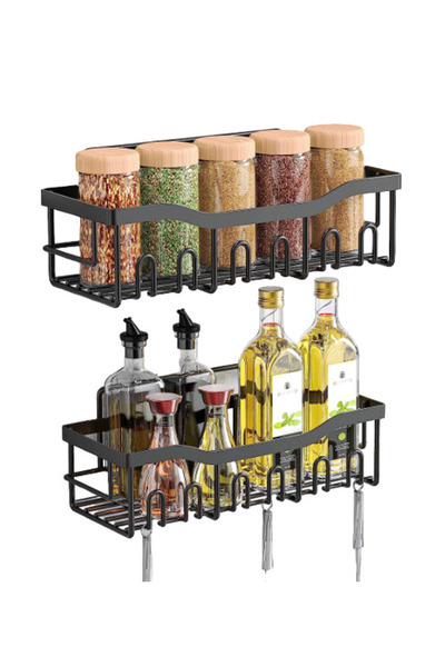 buz Set de 2 rafturi din oțel inoxidabil pentru bucătărie și baie – 30 x 11,5...