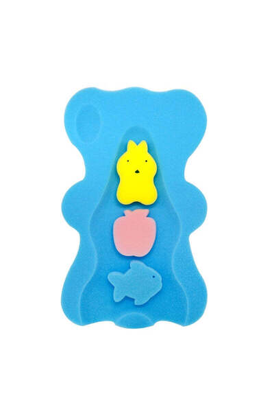 buz Burete suport pentru baie, pentru cadă sau duș pentru bebeluși, maxi, albastru, 50 x 30 x 4,5 cm