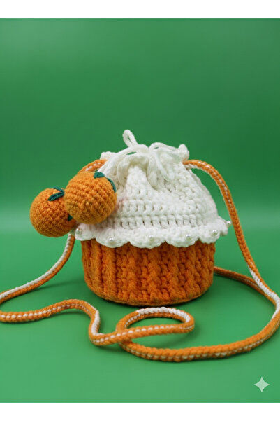 NGAHOME Hand Knitted Orange Bag