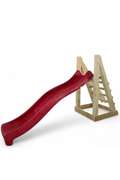 buz Tobogan complex de joacă cu scară din lemn, lungime de glisare de 2,2 m, ...